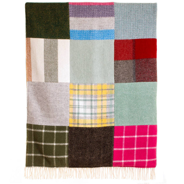 Patchwork Wool Throw: Lifestyle