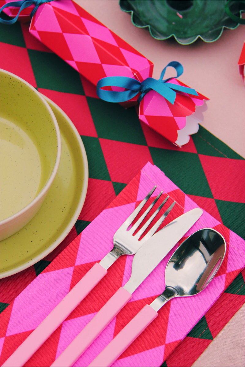 Multicoloured Stripe Pattern Christmas Crackers