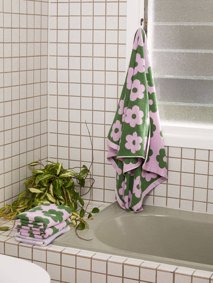 Flowerbed Hand Towel