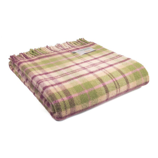 Cottage Pure New Wool Blanket : Pink