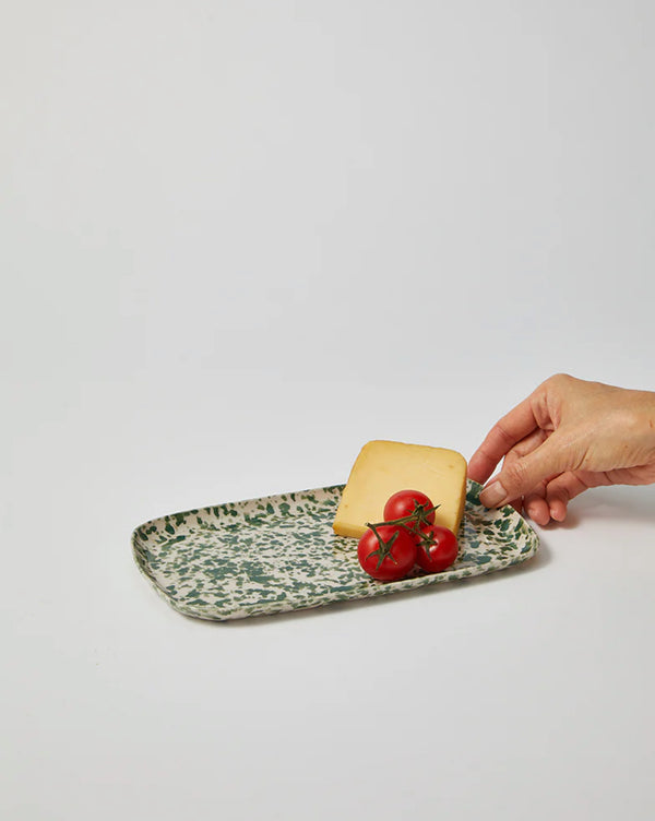 Green Splatter Plate