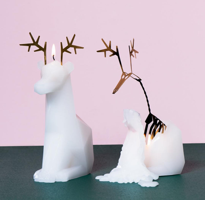 Reindeer Sculpture Candles