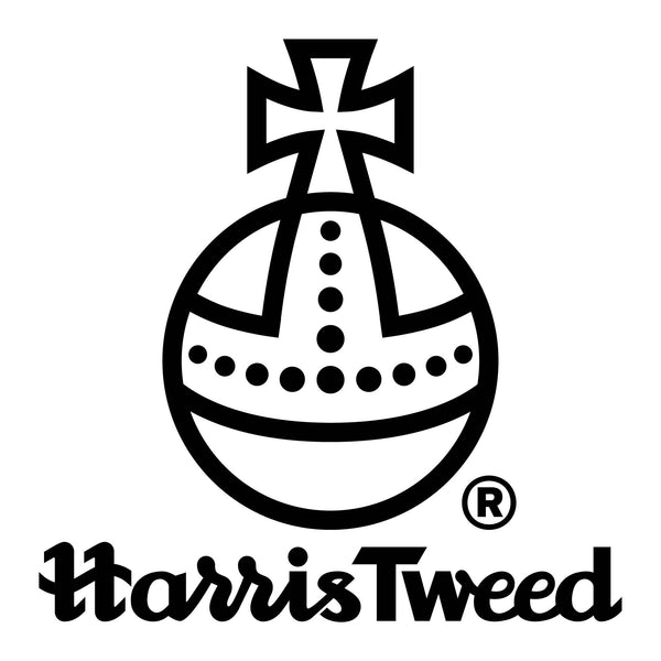 Rannoch Harris Tweed Baseball Cap : Sand Navy Check