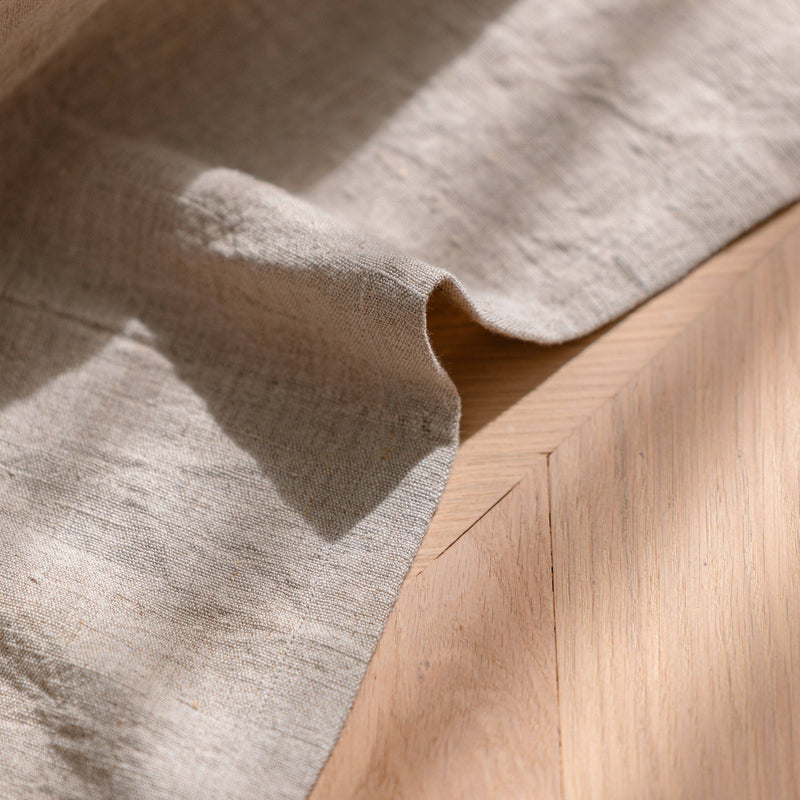 Luca Linen Bed Cover - Natural: 270x270cm