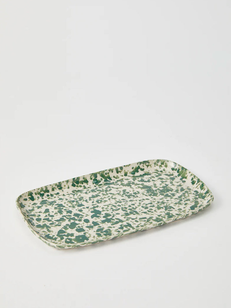 Green Splatter Plate