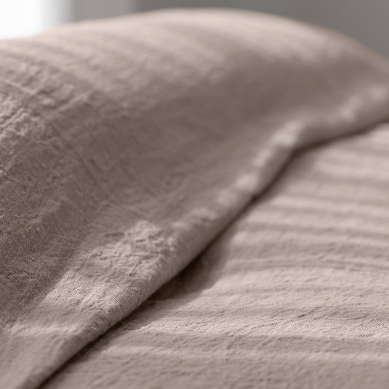 Luca Linen Bed Cover - Natural: 270x270cm