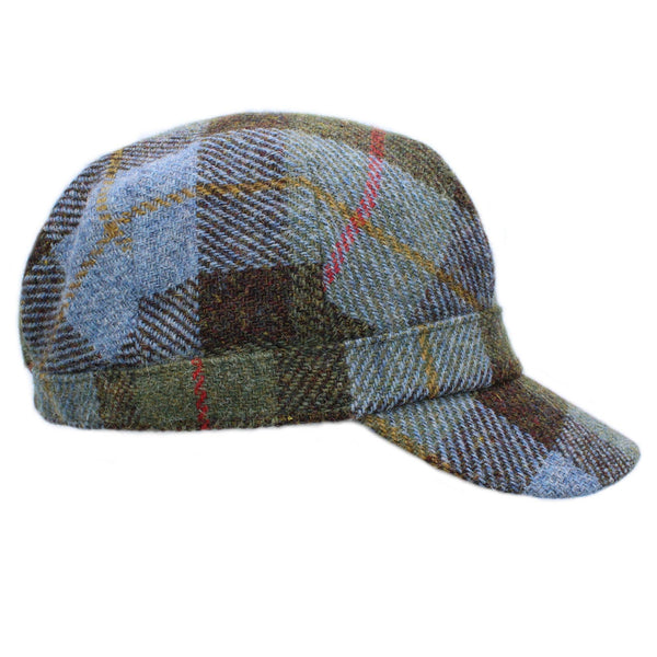 Rhona Harris Tweed Cadet Cap: MacLeod Tartan / ONE SIZE