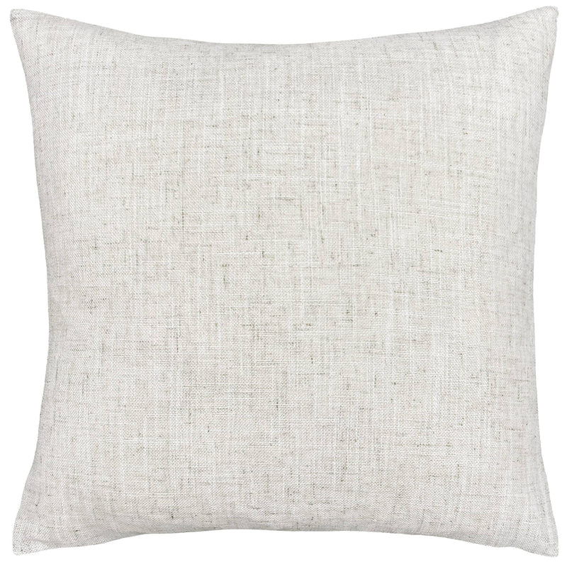 Hare Hand Painted Linen Cushion White: 43 x 43cm