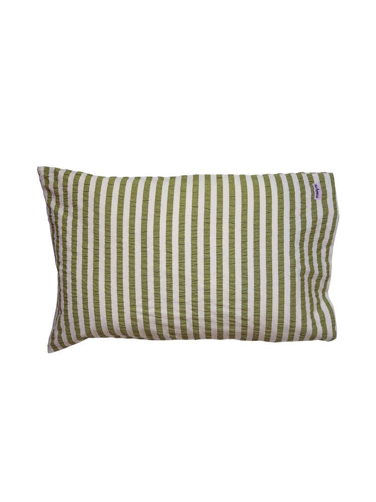 Pistachio Seersucker Standard Pillowcase Set