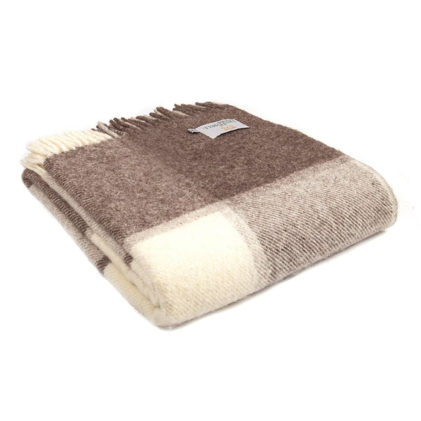 Block Check Pure New Wool Throw : Jacob