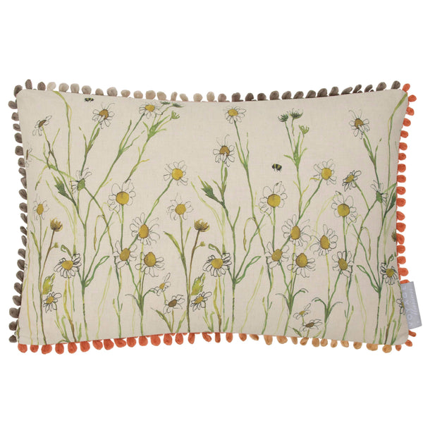 Ellaphie Natural Linen Cushion / Hand Painted Watercolour Printed Cushion / 40 x 60cm