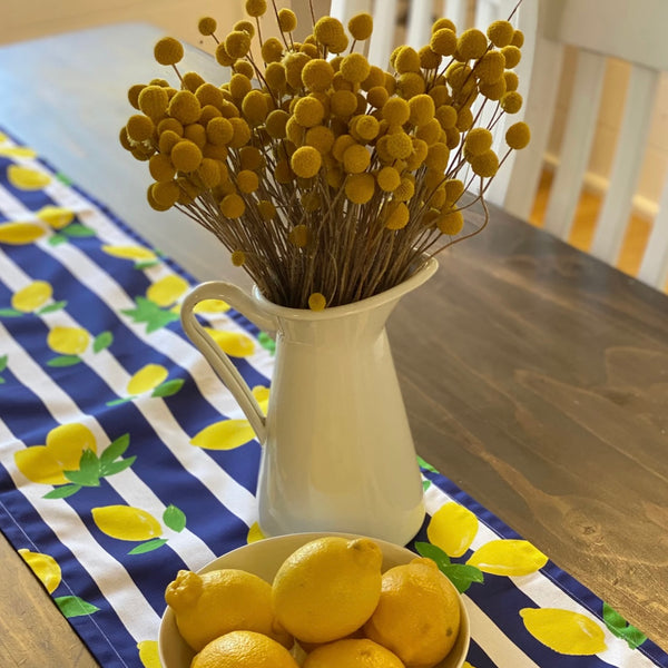 Table Runners - Lemons on Stripes