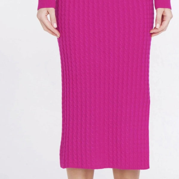 N.83 Cable Pencil Skirt - Cashmere Blend