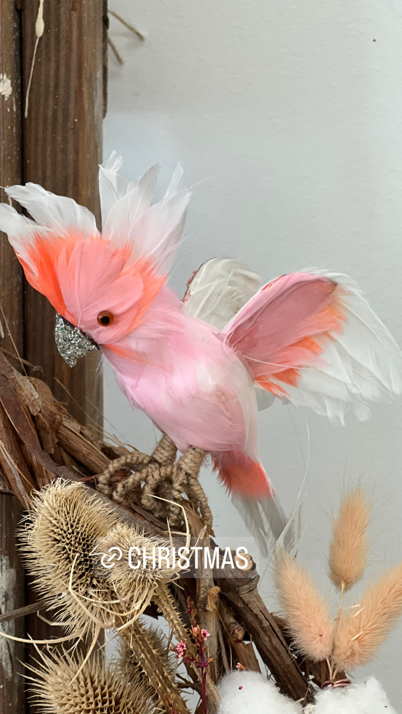 Christmas Decoration - Pink Cockatoo